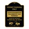 Signmission Permit Parking Estacionamiento Con Permiso. Vehicles w/o Permits Tow Alum, 18" x 24", BG-1824-23314 A-DES-BG-1824-23314 - alternate 1